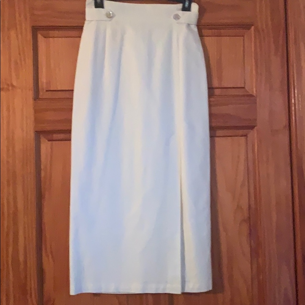 Bushwacker Women’s 6 Cream Linen Cotton Skirt